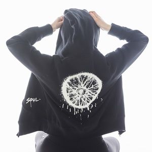 SoulCycle x Gregory Siff Graffiti wheel hoodie
